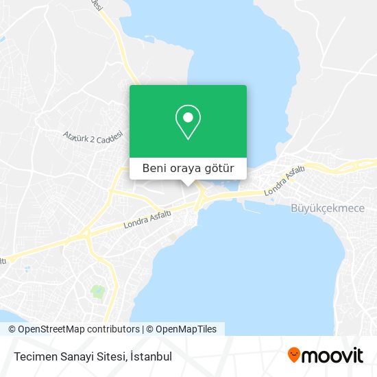 Tecimen Sanayi Sitesi harita