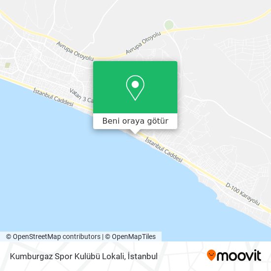 Kumburgaz Spor Kulübü Lokali harita