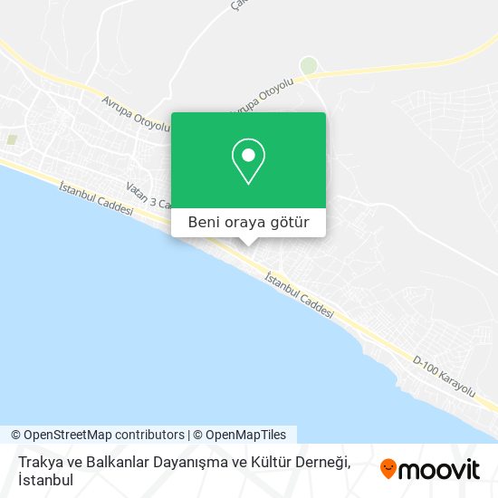 Trakya ve Balkanlar Dayanışma ve Kültür Derneği harita