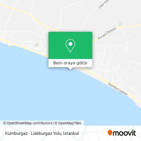 Kumburgaz - Lüleburgaz Yolu harita