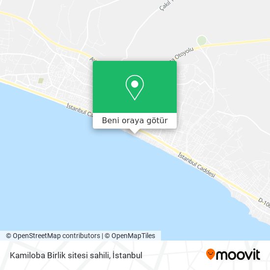 Kamiloba Birlik sitesi sahili harita