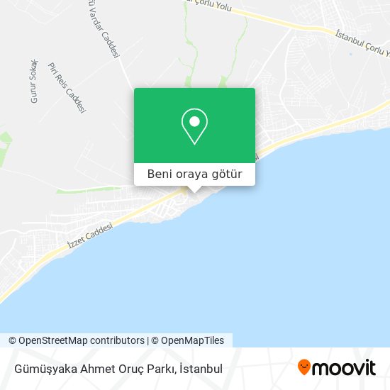 Gümüşyaka Ahmet Oruç Parkı harita