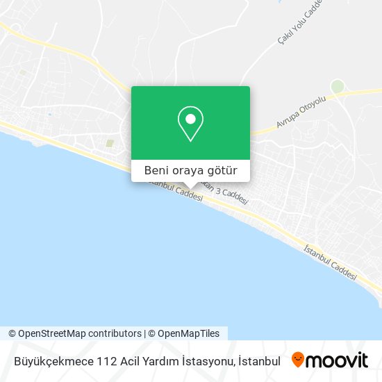 Büyükçekmece 112 Acil Yardım İstasyonu harita