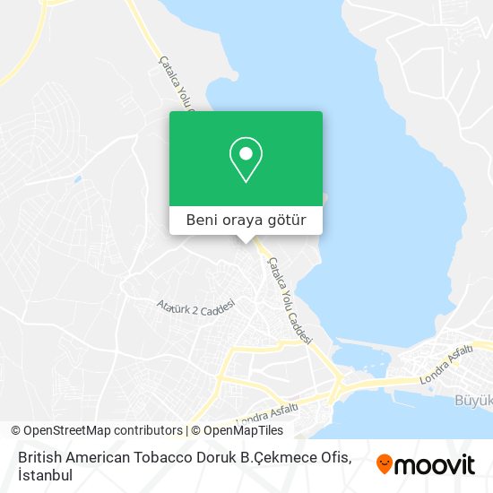 British American Tobacco Doruk B.Çekmece Ofis harita