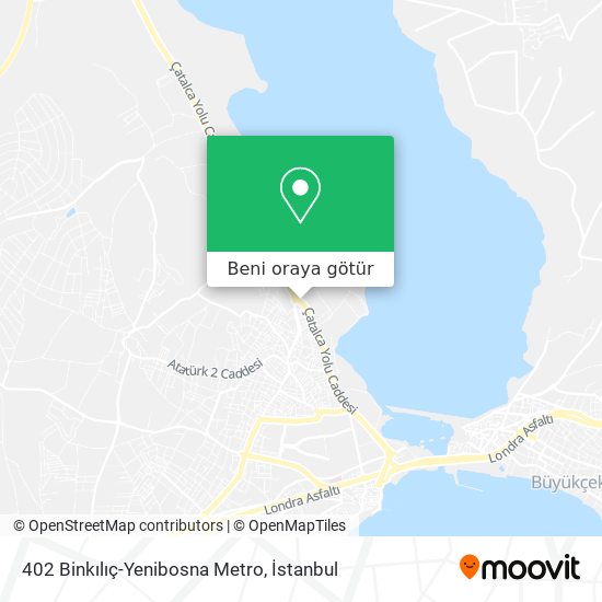 402 Binkılıç-Yenibosna Metro harita