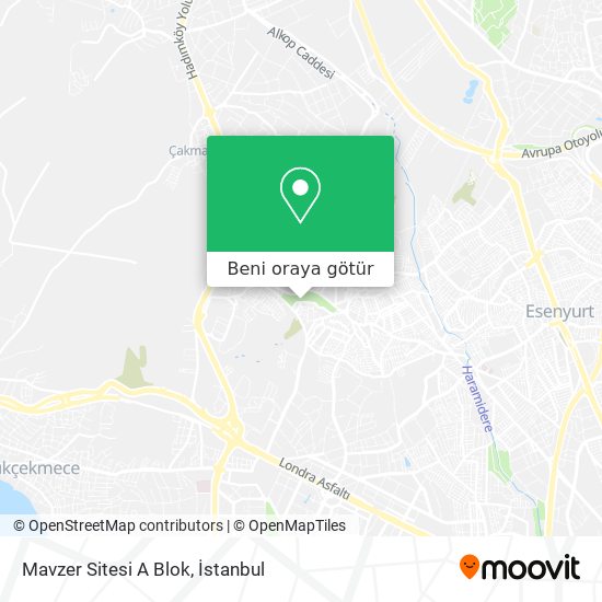 Mavzer Sitesi A Blok harita
