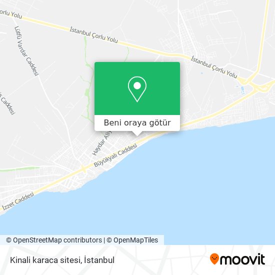 Kinali karaca sitesi harita