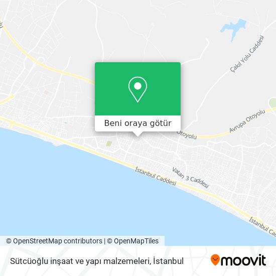Sütcüoğlu inşaat ve yapı malzemeleri harita