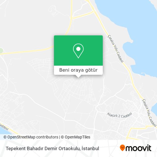 Tepekent Bahadır Demir Ortaokulu harita