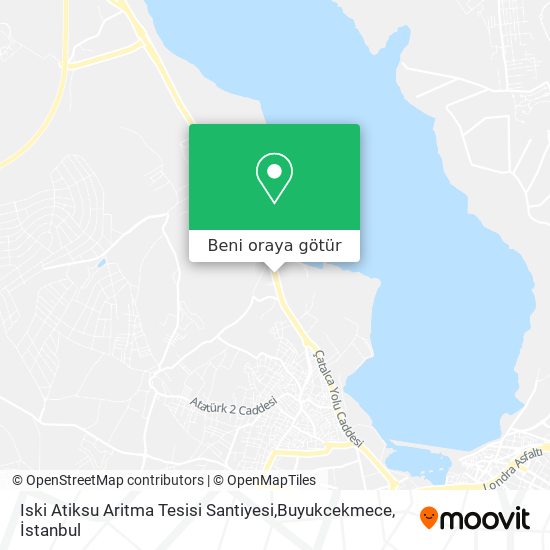 Iski Atiksu Aritma Tesisi Santiyesi,Buyukcekmece harita