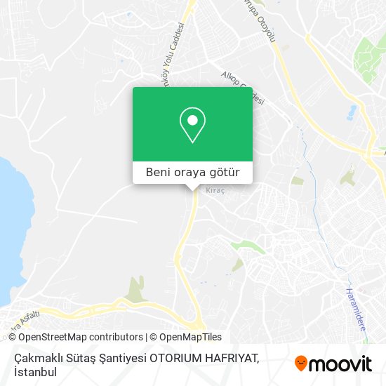 Çakmaklı Sütaş Şantiyesi OTORIUM HAFRIYAT harita