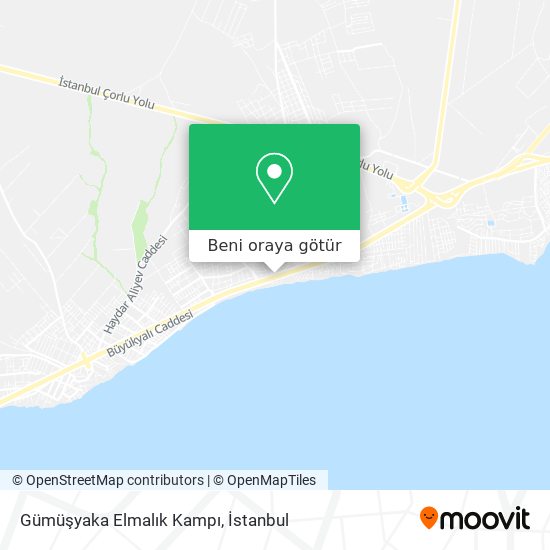 Gümüşyaka Elmalık Kampı harita