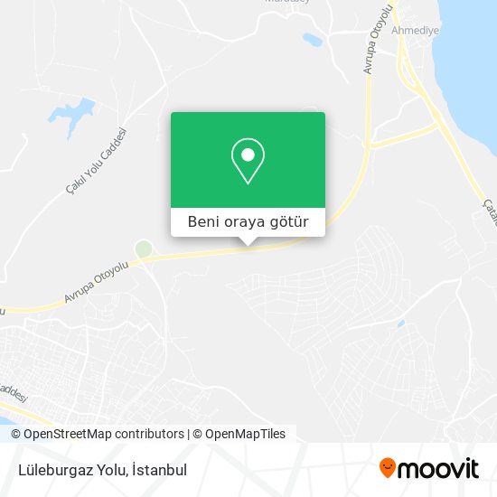 Lüleburgaz Yolu harita