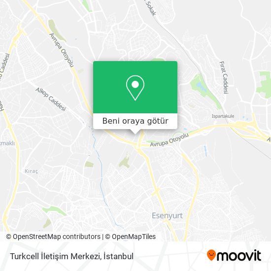 Turkcell İletişim Merkezi harita