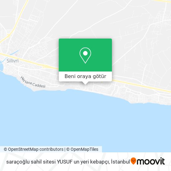 saraçoğlu sahil sitesi YUSUF un yeri kebapçı harita