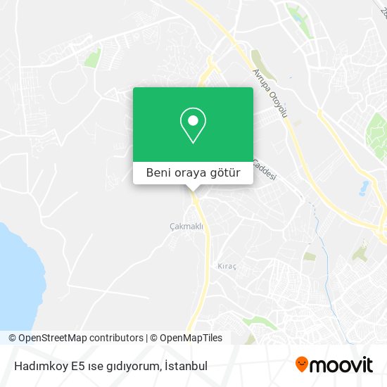 Hadımkoy E5 ıse gıdıyorum harita