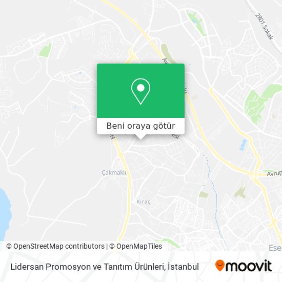 Lidersan Promosyon ve Tanıtım Ürünleri harita