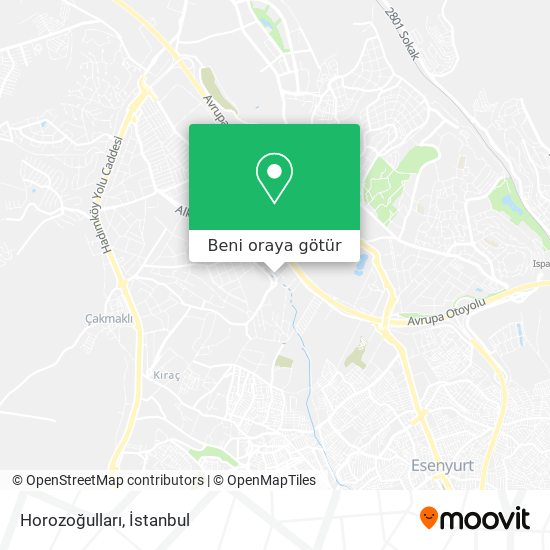 Horozoğulları harita