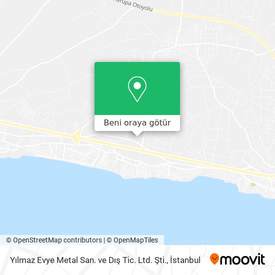 Yılmaz Evye Metal San. ve Dış Tic. Ltd. Şti. harita