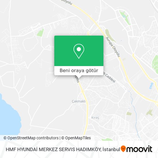 HMF HYUNDAİ MERKEZ SERVIS HADIMKÖY harita