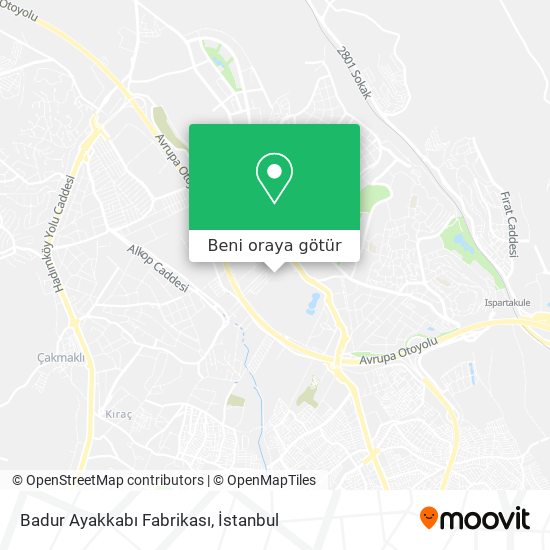 Badur Ayakkabı Fabrikası harita