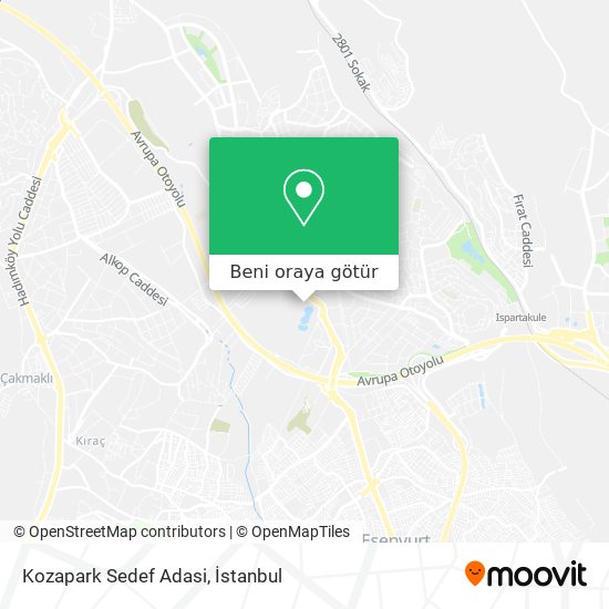 Kozapark Sedef Adasi harita