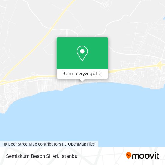 Semizkum Beach Silivri harita