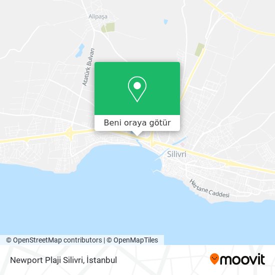Newport Plaji Silivri harita