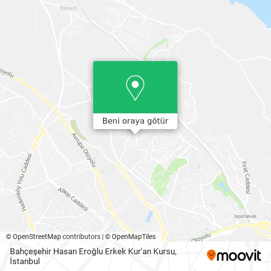 Bahçeşehir Hasan Eroğlu Erkek Kur'an Kursu harita