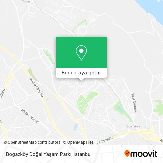 Boğazköy Doğal Yaşam Parkı harita