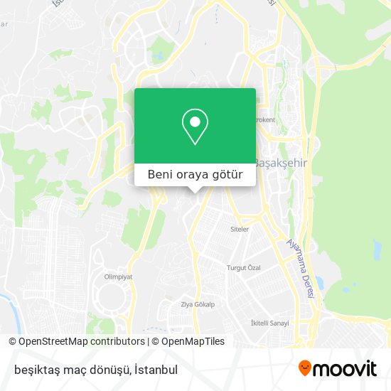 beşiktaş maç dönüşü harita