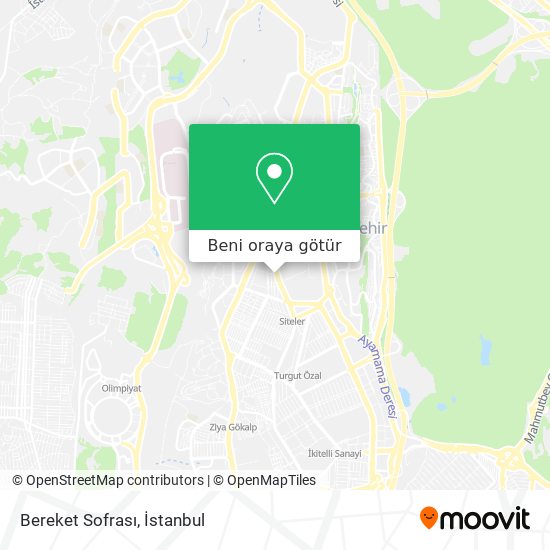 Bereket Sofrası harita
