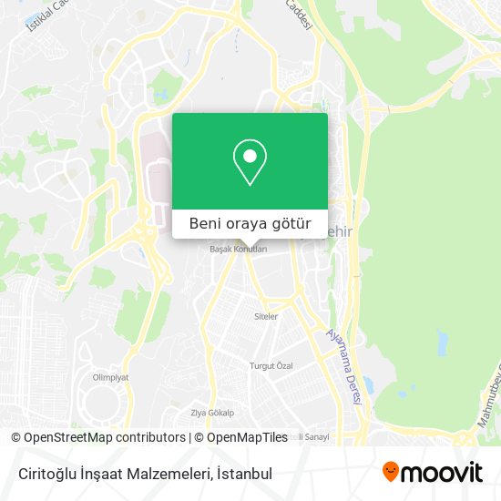 Ciritoğlu İnşaat Malzemeleri harita