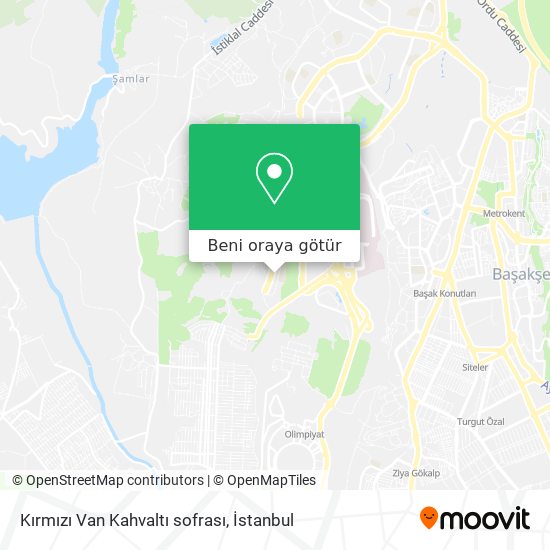 Kırmızı Van Kahvaltı sofrası harita