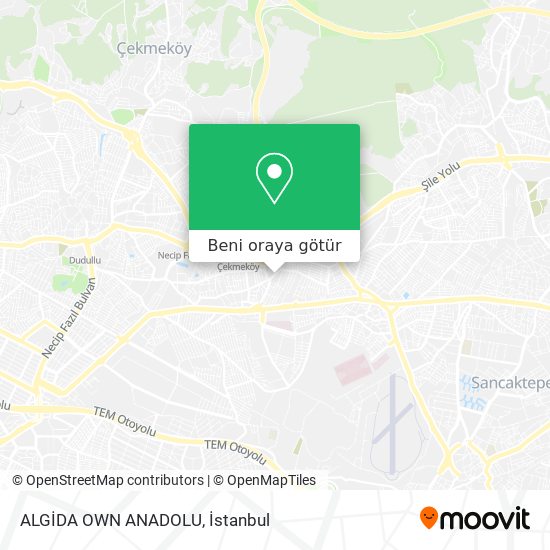 ALGİDA OWN ANADOLU harita