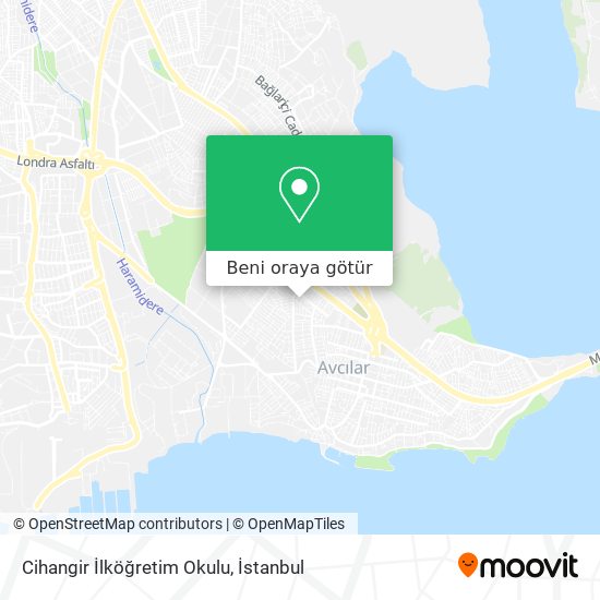 Cihangir İlköğretim Okulu harita
