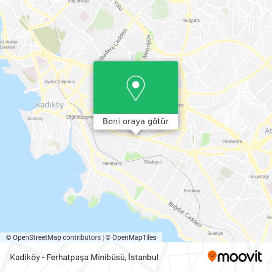 Kadiköy - Ferhatpaşa Minibüsü harita