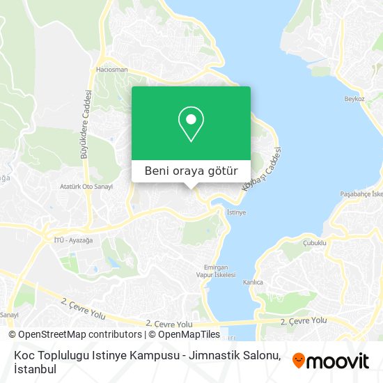 Koc Toplulugu Istinye Kampusu - Jimnastik Salonu harita
