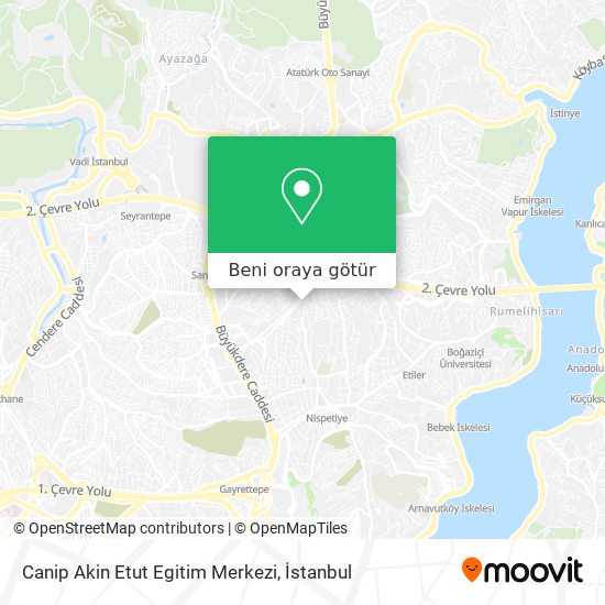 Canip Akin Etut Egitim Merkezi harita