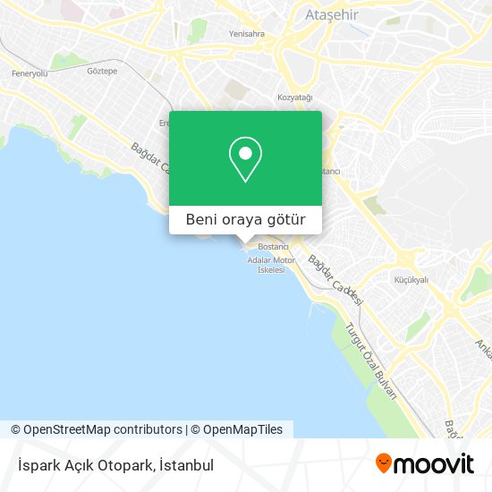 İspark Açık Otopark harita