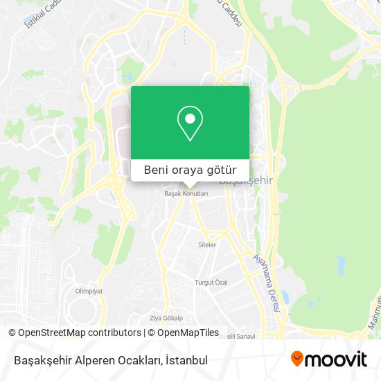 Başakşehir Alperen Ocakları harita