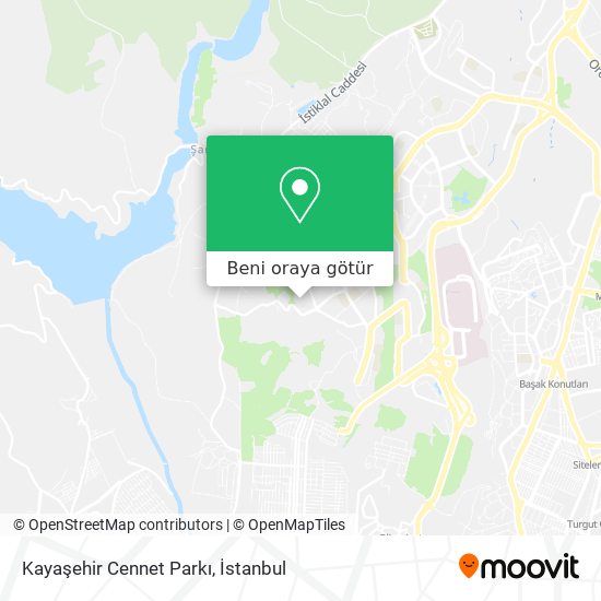 Kayaşehir Cennet Parkı harita