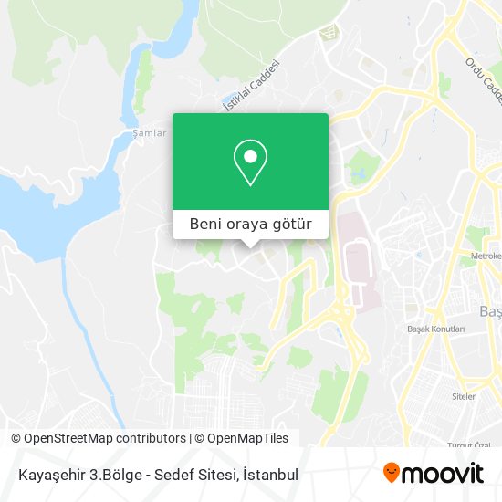 Kayaşehir 3.Bölge - Sedef Sitesi harita