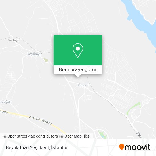 Beylikdüzü Yeşilkent harita