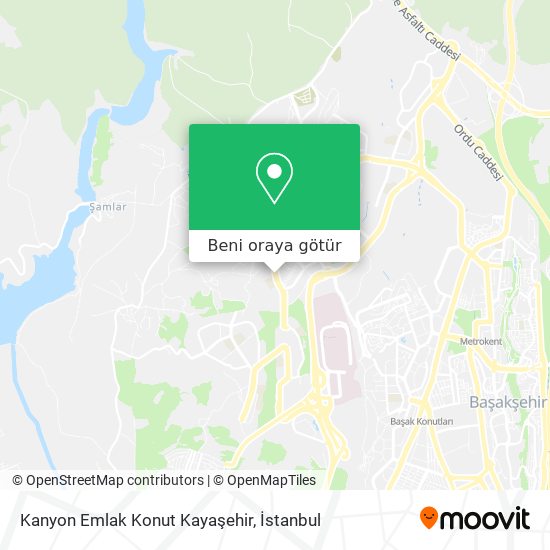 Kanyon Emlak Konut Kayaşehir harita