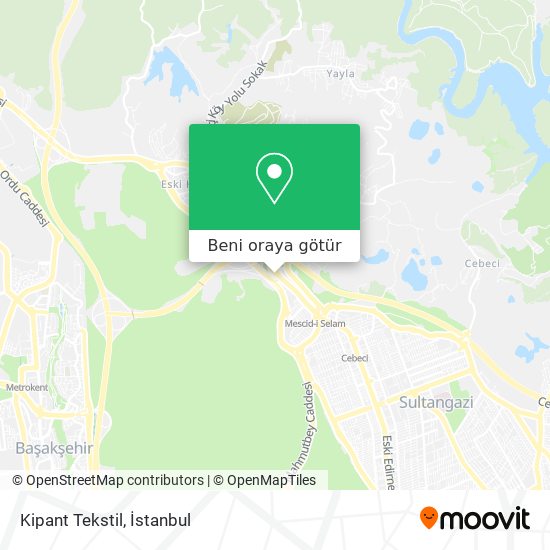 Kipant Tekstil harita