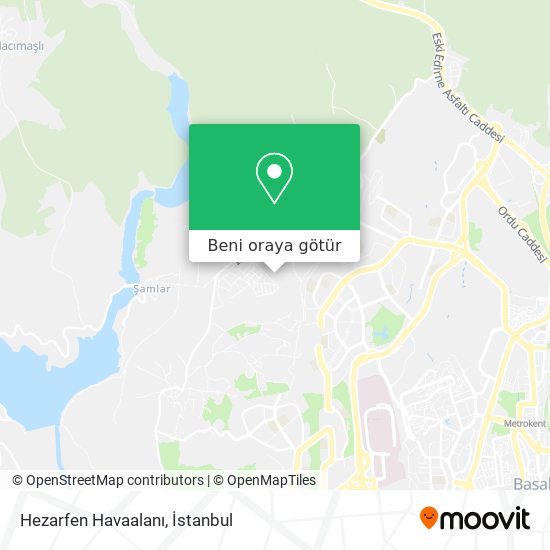 Hezarfen Havaalanı harita