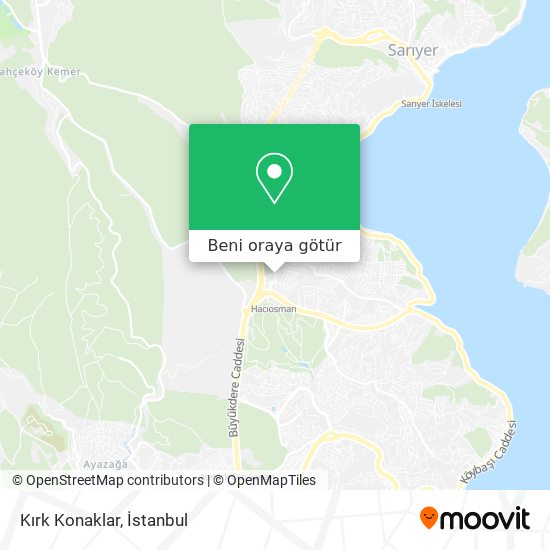 Kırk Konaklar harita