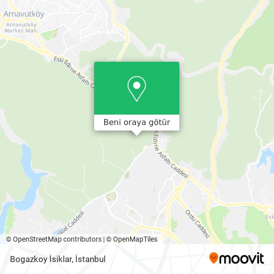Bogazkoy İsiklar harita