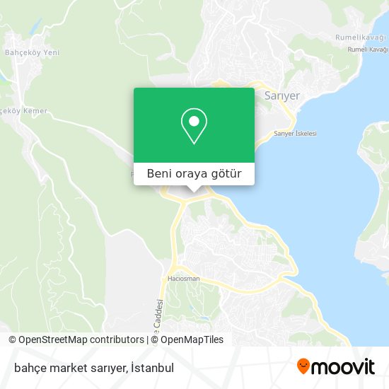 bahçe market sarıyer harita